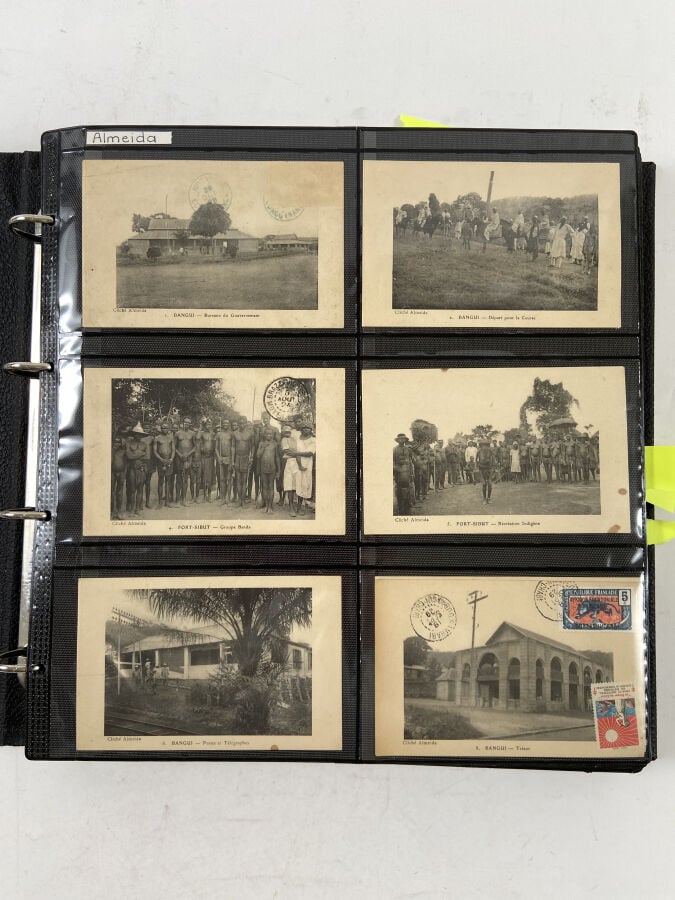CARTES POSTALES - OUBANGUI-CHARI Classeur : - - ALMEIDA : Environ 42 cartes pos…