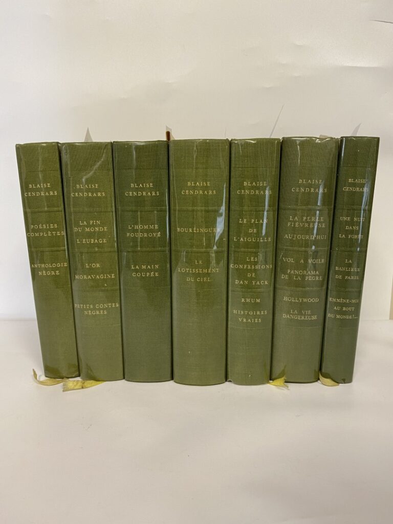 CENDRARS (Blaise). - Oeuvres complètes. - Paris Denoël 1960 - 1965. - 7 volumes…