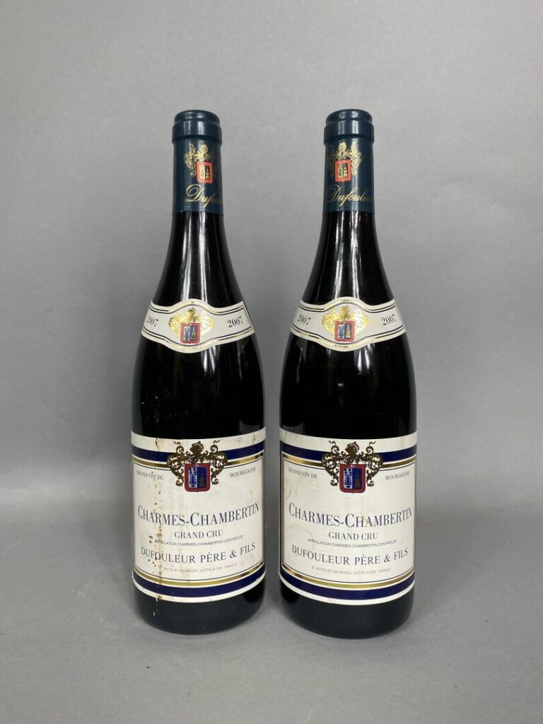Charmes-Chambertin, Dufouleur père & fils, Grand cru - Lot de deux bouteilles,…