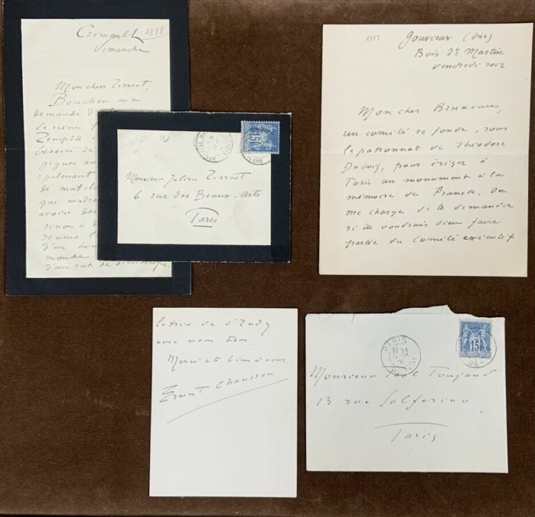 Chausson, Ernest 33 l.a.s. - 33 lettres à des personnalités du monde musical.