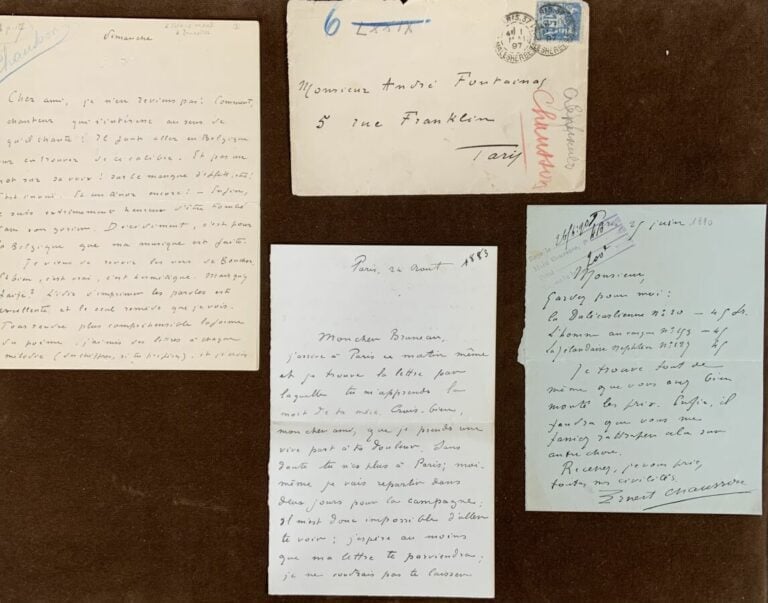 Chausson, Ernest 33 l.a.s. - 33 lettres à des personnalités du monde musical.