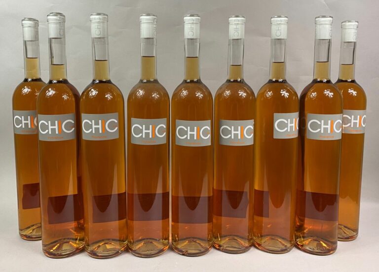CHIC ROSE - Ensemble de 9 bouteilles Magnum (1,5L) - (en l'état)