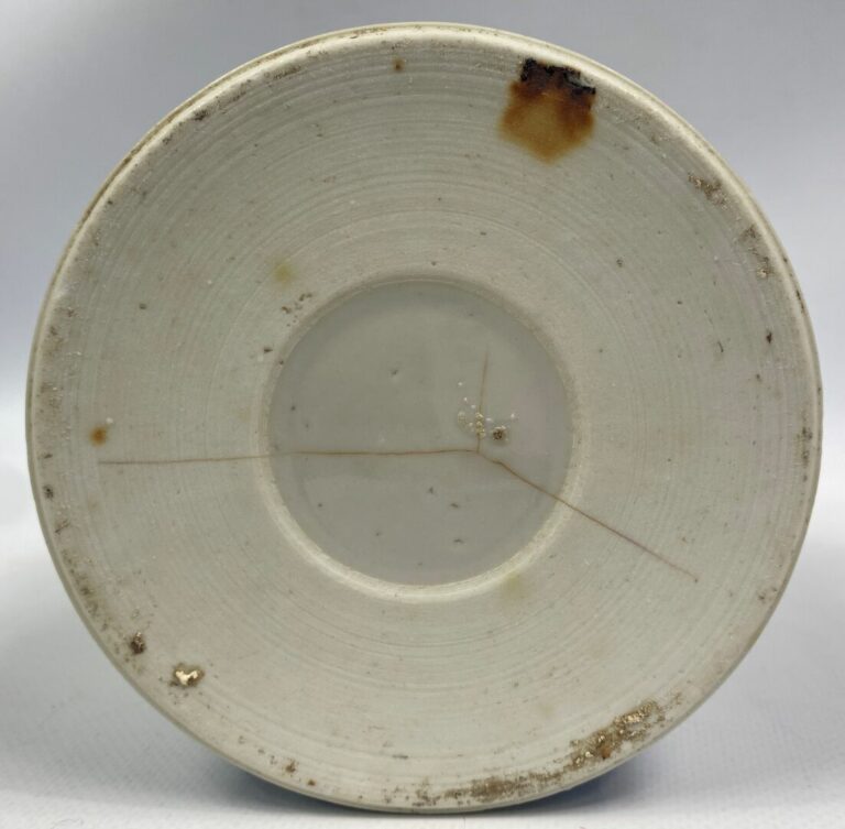 CHINE, XXe siècle - Lot comprenant deux assiettes en porcelaine à décor blanc b…