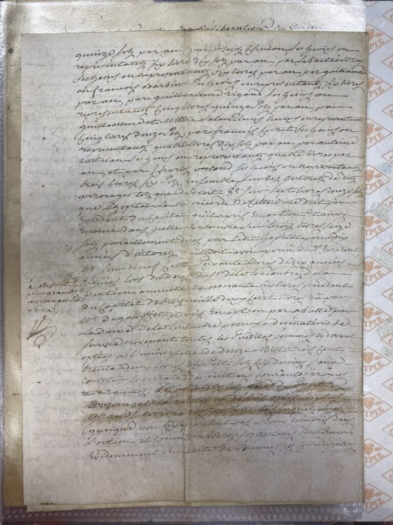 Classeur contenant huit actes authentiques, Ancien Régime ou période révolution…