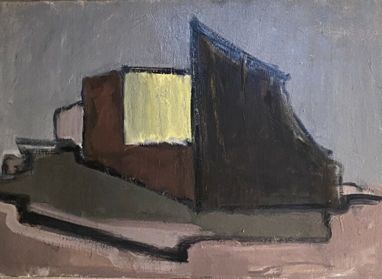 Composition - Huile sur toile - 65 x 92 cm