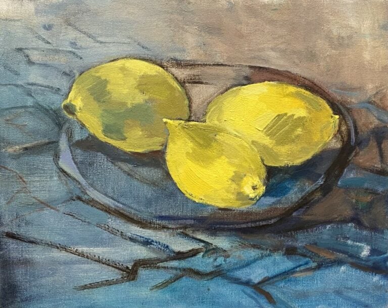 Composition ; le concert ; les fleurs ; nature morte aux citrons - Quatre huile…
