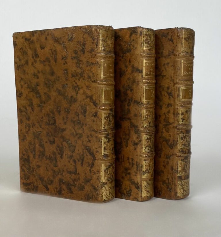 Condillac OEuvres - P., libraires associés, 1777. 3 vols in-8 plein veau