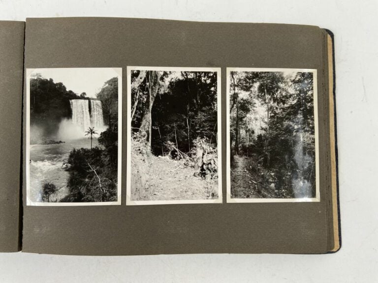 CONGO BRAZZAVILLE OUBANGUI CHARI Album ca. 1930, vie coloniale, vues aériennes,…