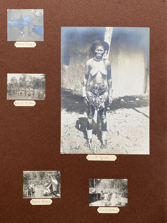 CONGO - CAMEROUN, "Mission Moll 1905-1907 Congo - Cameroun". Album d'environ 28…