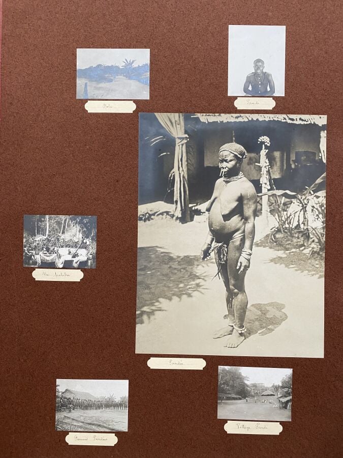 CONGO - CAMEROUN, "Mission Moll 1905-1907 Congo - Cameroun". Album d'environ 28…