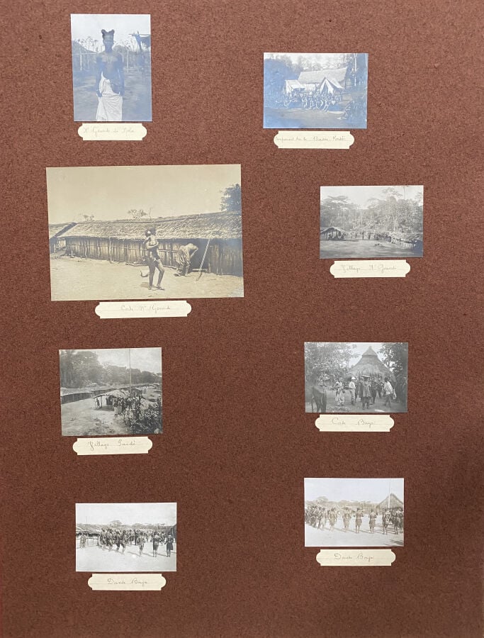 CONGO - CAMEROUN, "Mission Moll 1905-1907 Congo - Cameroun". Album d'environ 28…