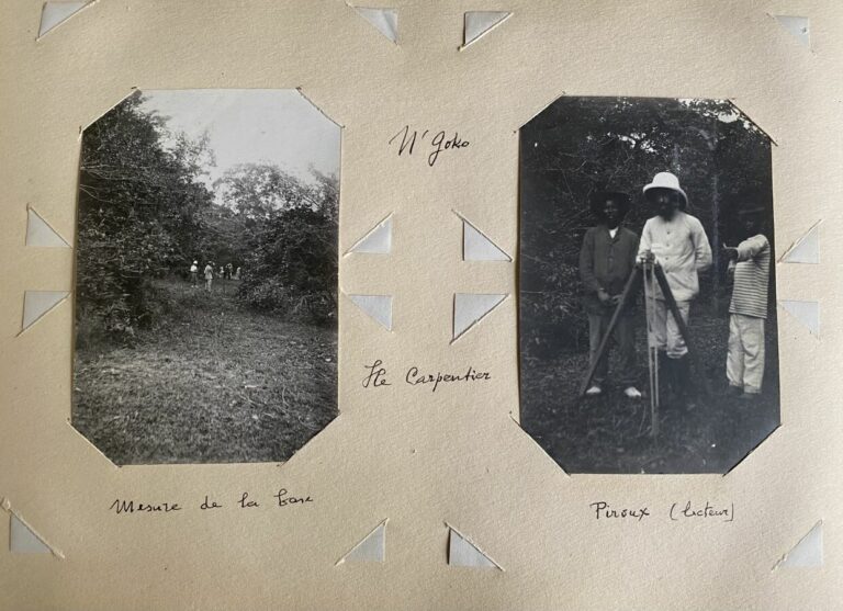 CONGO - OUBANGUI SANGA Mission hydrographiques, 1910-1911. Album avec environ 2…