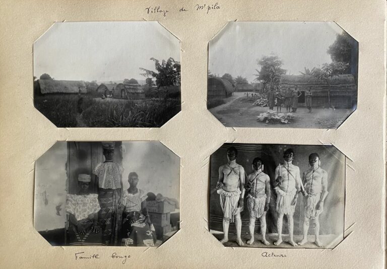 CONGO - OUBANGUI SANGA Mission hydrographiques, 1910-1911. Album avec environ 2…