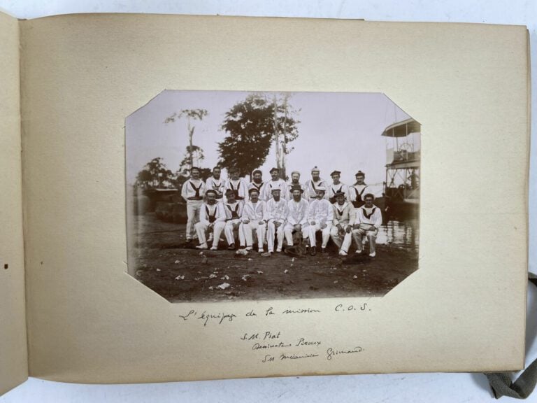 CONGO - OUBANGUI SANGA Mission hydrographiques, 1910-1911. Album avec environ 2…