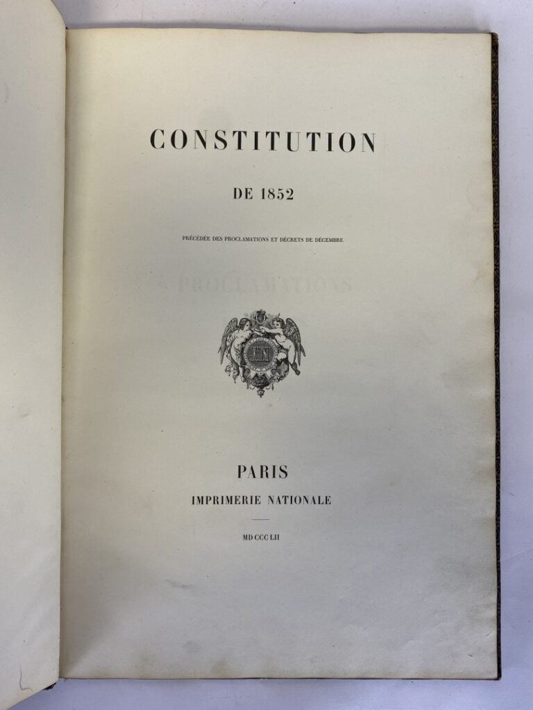 Constitution 1852 - Constitution de 1852, précédée de proclamations et décrets…