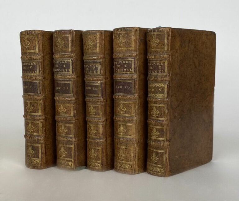 Corneille,Th. Poèmes dramatiques - P., David l'aîné, 1738. - 5 vols in-12, plei…
