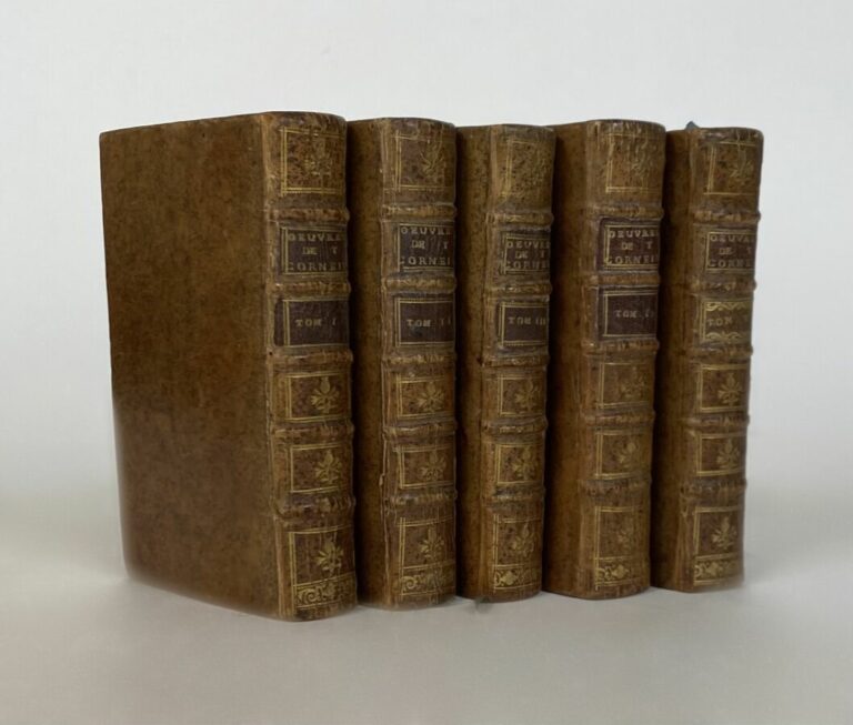 Corneille,Th. Poèmes dramatiques - P., David l'aîné, 1738. - 5 vols in-12, plei…