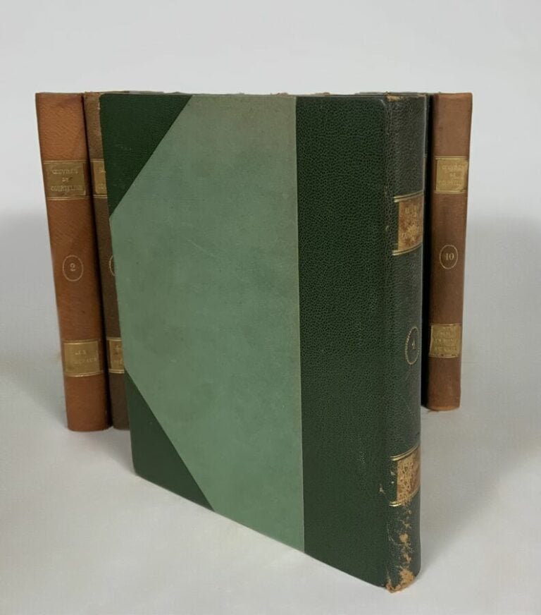 Courteline - OEuvres - Paris, librairie de France - 10 vols in-8, demi basane à…