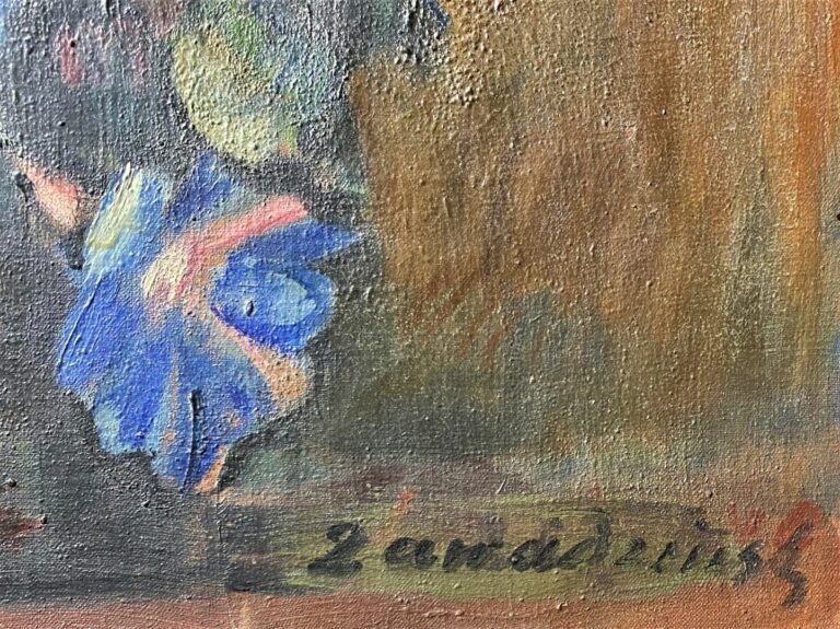 Czeslaw ZAWADZINSKI (1878-1936) - Bouquet de fleurs - Huile sur toile, signée e…