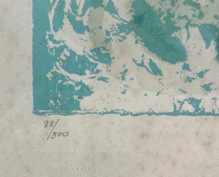 DALI (d'après) - Gala, ma Madone de la Sixtine - Lithographie encadrée signée e…