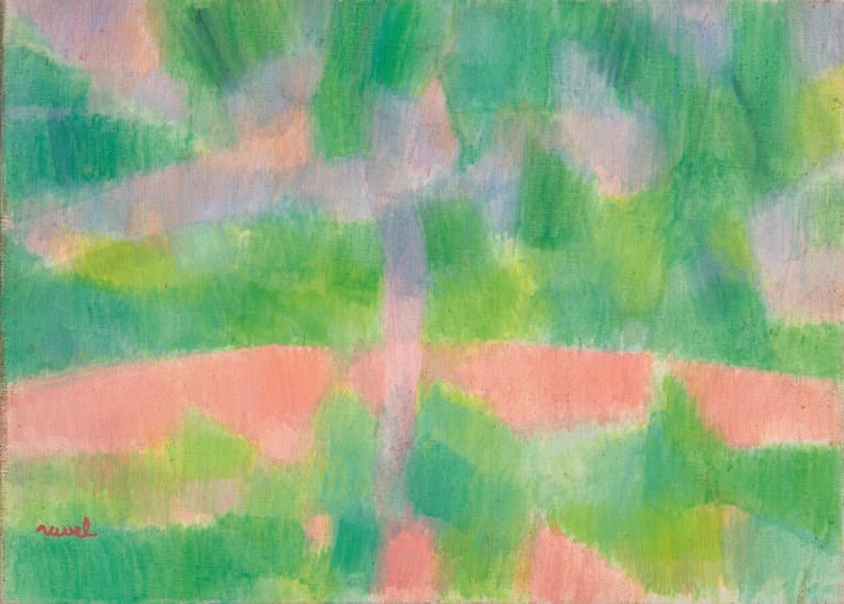 Daniel RAVEL (1915-2002) - L'arbre - Huile sur toile, signée en bas à gauche, t…