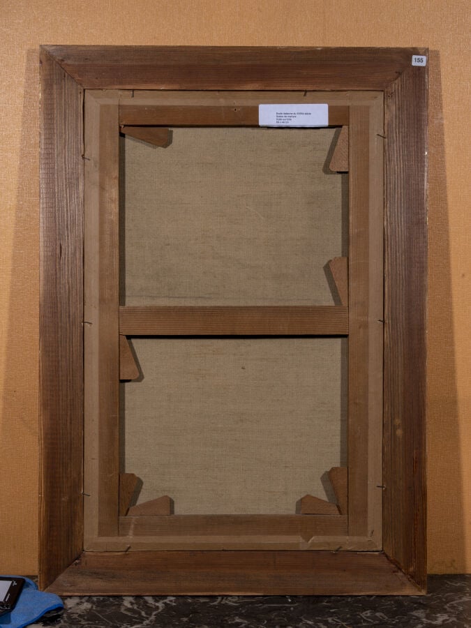 Dans le goût de TITIEN Le martyre de saint Pierre. Toile - Hauteur : 70,5 cm.La…