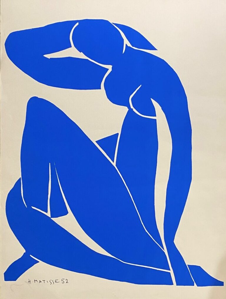 D'après Henri MATISSE (1869-1954) - Nu bleu II - Sérigraphie en couleurs - Edit…