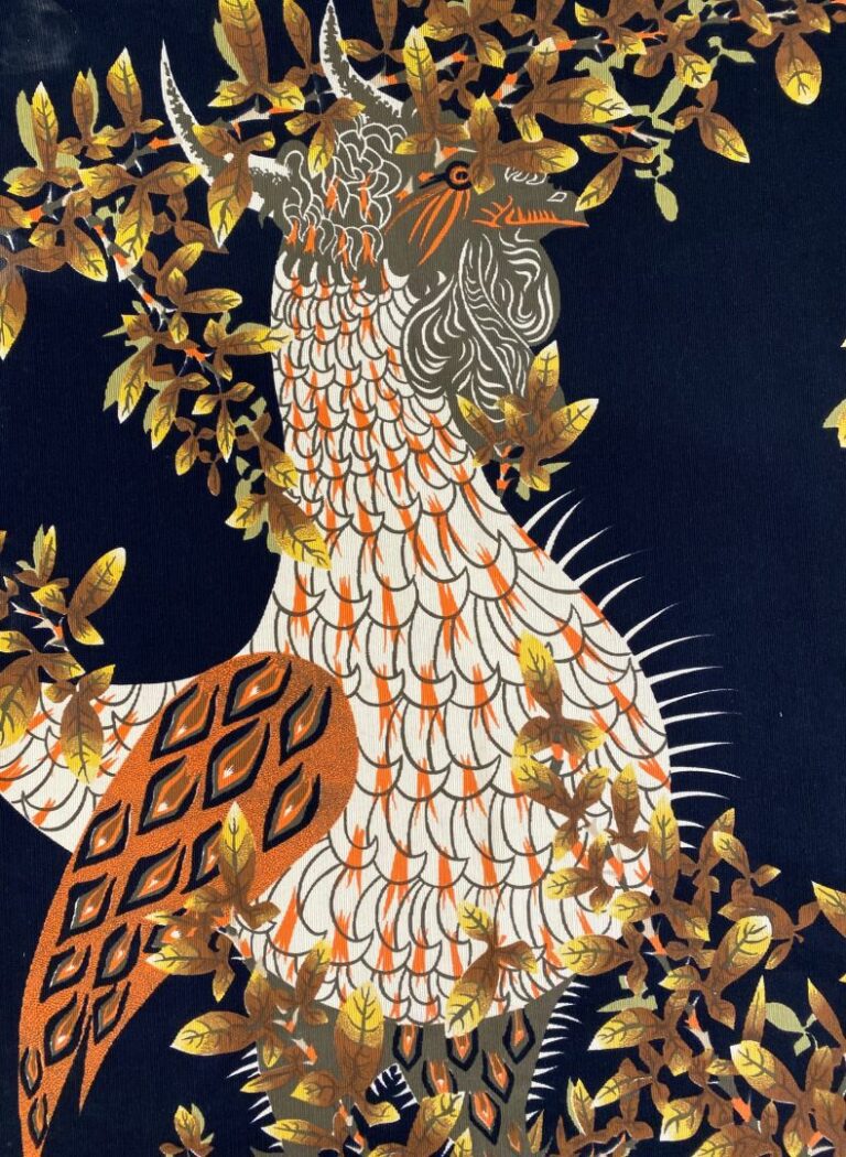 D'après Jean LURÇAT (1892-1966) - Le tapageur - Tapisserie à décor imprimé figu…