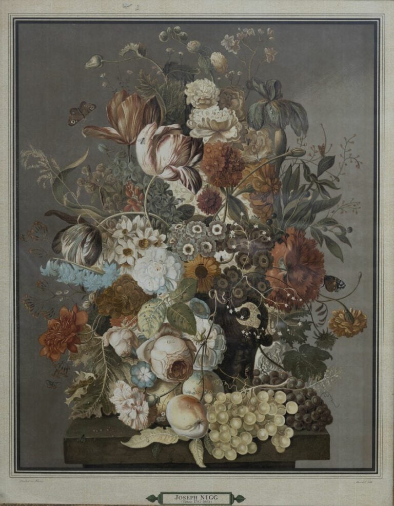 D'après Joseph NIGG (1782-1863) - Nature morte sur un entablement - Deux lithog…