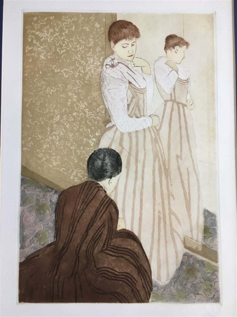 D'après Mary CASSATT (1844-1926). - Suite de dix estampes à la pointe sèche et…