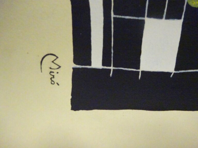 D'après MIRO. - Composition abstraite - Lithographie sur papier, cachet sec de…