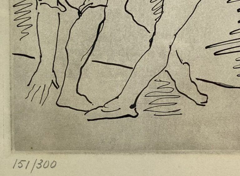 D'après Pablo PICASSO (1881-1973) - Deux danseurs - Eau-forte signée dans la pl…