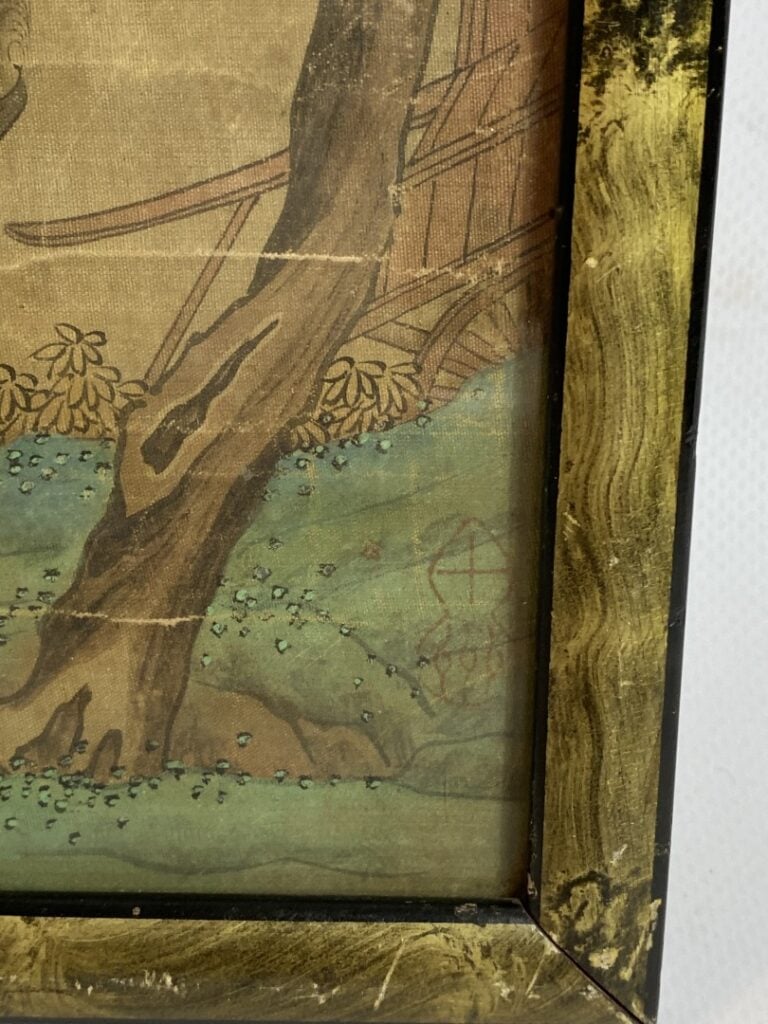 D'après Qiu Ying (1494-1552) - Chine, XIXe siècle - Prise du thé - Peinture sur…