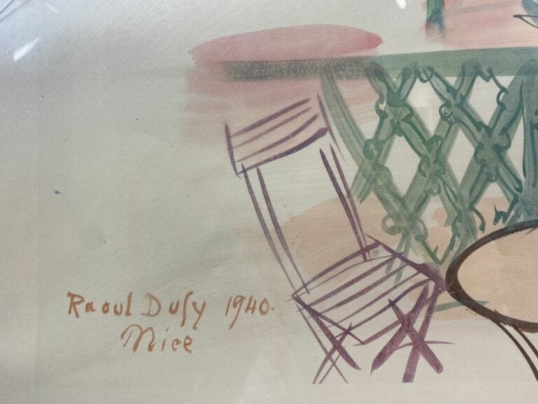 D'après Raoul DUFY (1877-1953) - Vue de Nice - Lithographie - (trou, taches)