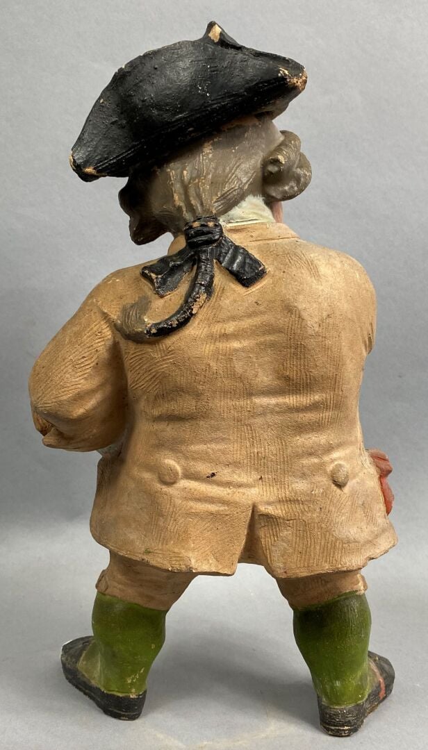 D'après Théodore COINCHON - Sujet en terre-cuite patinée polychrome figurant un…