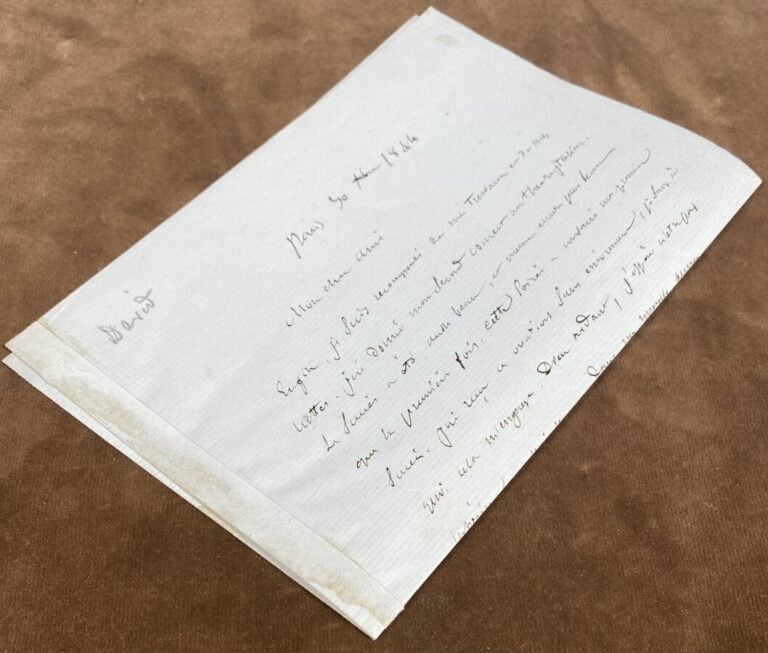 David, Félicien L.a.s. - Lettre à un ami.