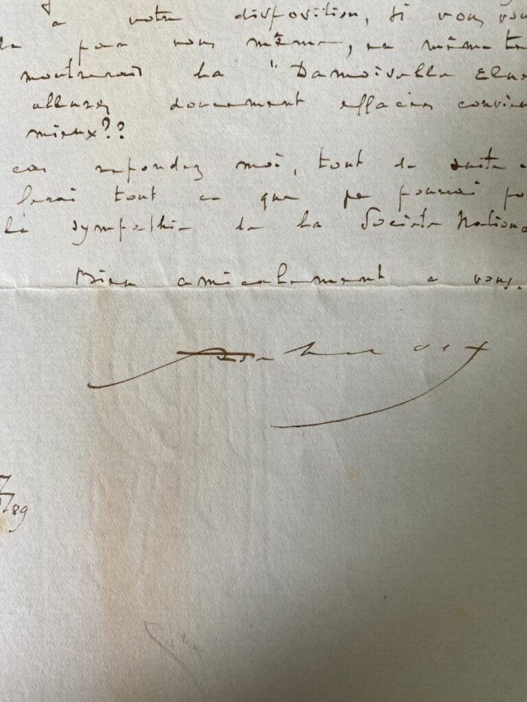 Debussy, Claude 2 l.a.s. - 2 lettres à Ernest Chausson.