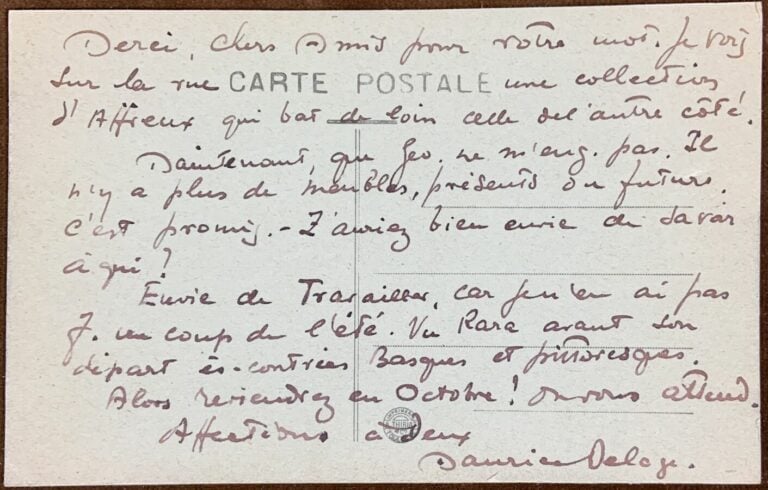 Delage, Maurice 8 l.a.s. - 7 lettres.