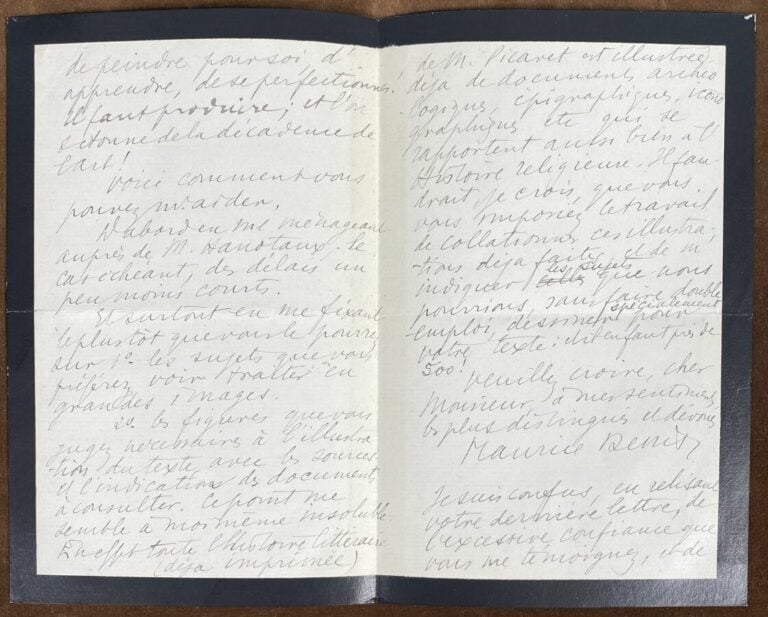Denis, Maurice L.a.s. - Lettre datée de 1920.