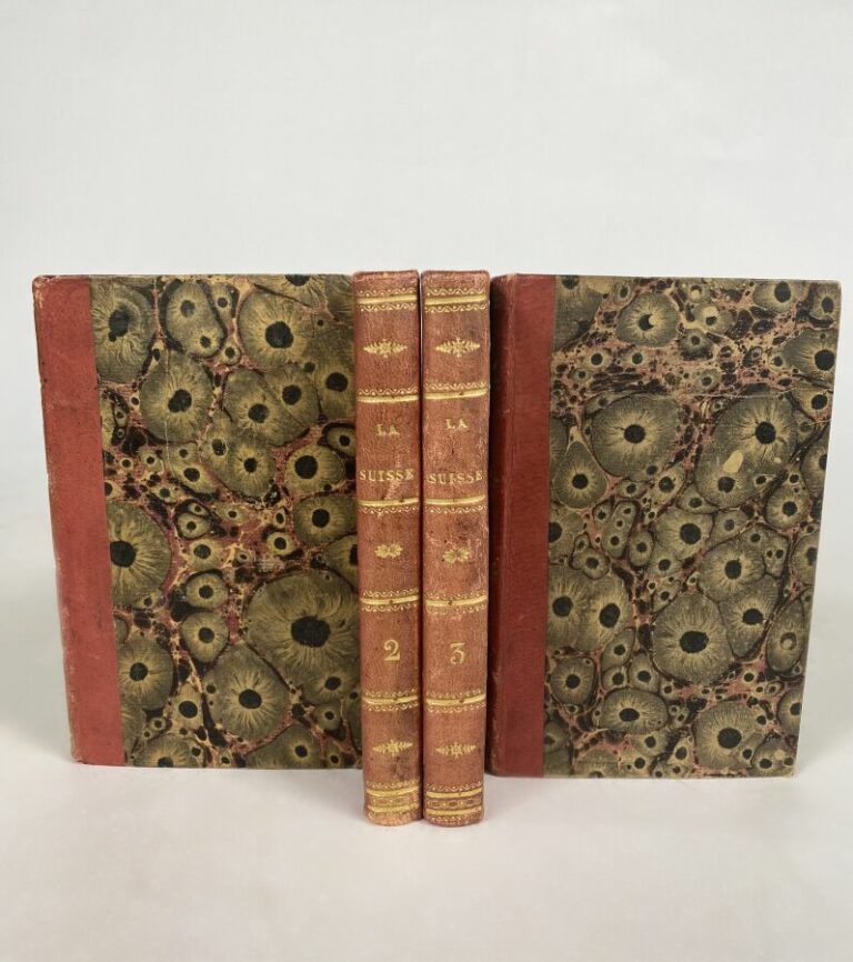 Depping - La Suisse - Paris, Eymery, 1822 - 4 vol in-16 plein veau