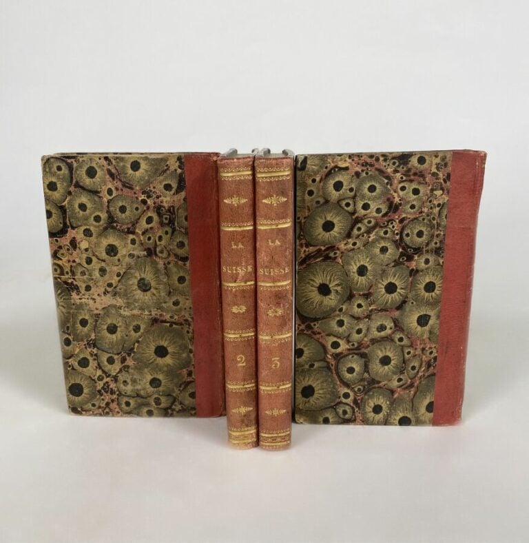 Depping - La Suisse - Paris, Eymery, 1822 - 4 vol in-16 plein veau