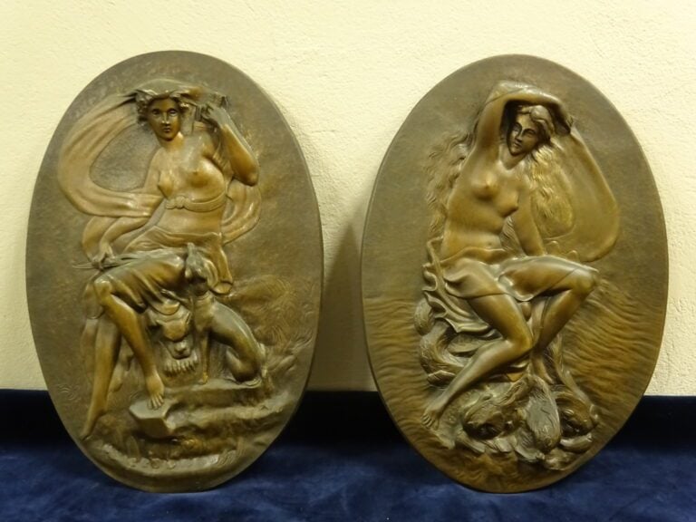 DESCAMPS (XIX-XXèmes siècles). - Diane chasseresse et La Naissance de Venus - D…