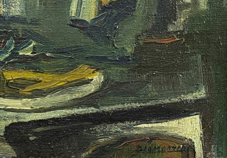 Diamantino RIERA (1912-1961) - Nature morte à la cafetière - Huile sur toile, s…