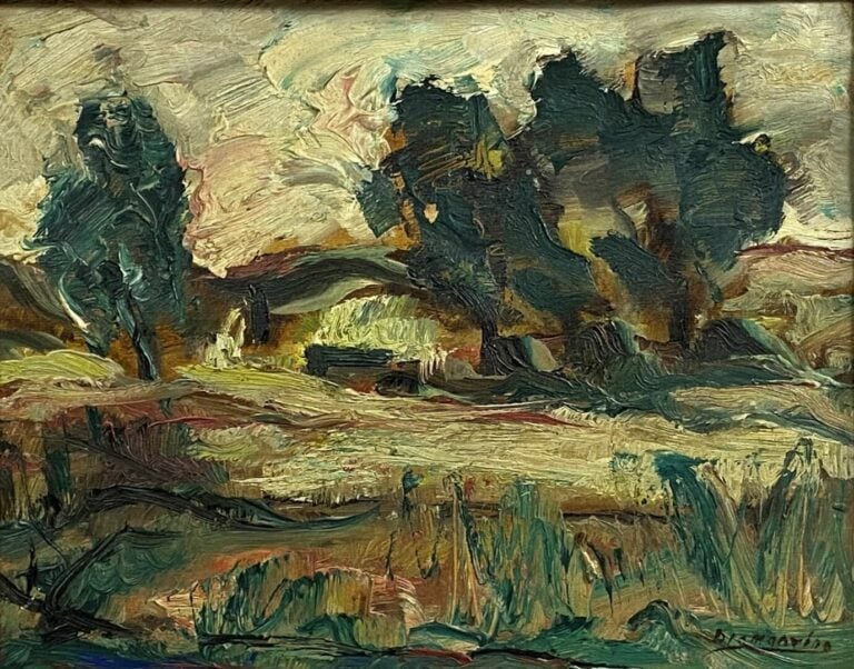 Diamantino RIERA (1912-1961) - Paysage - Huile sur toile, signée en bas à droit…