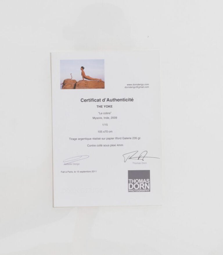 DORNDERIGO  - Tomas DORN et Isabelle DERIGO (XX-XXIème) - Le Cobra Mysore, Inde…