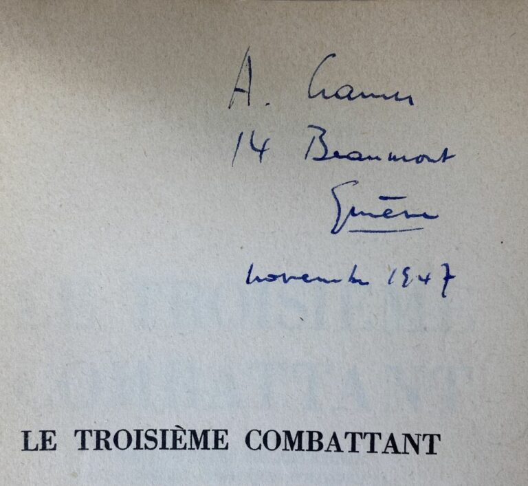 [Dr Marcel Junod:Le troisième combatant].Edité à Paris par Payot en 1947.Broché…