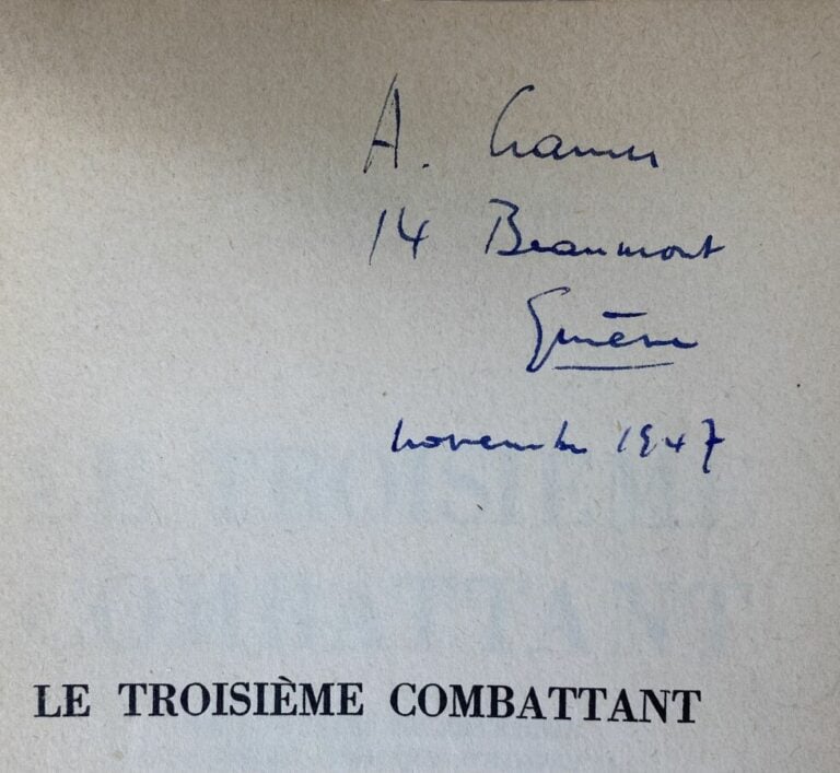 [Dr Marcel Junod:Le troisième combatant].Edité à Paris par Payot en 1947.Broché…