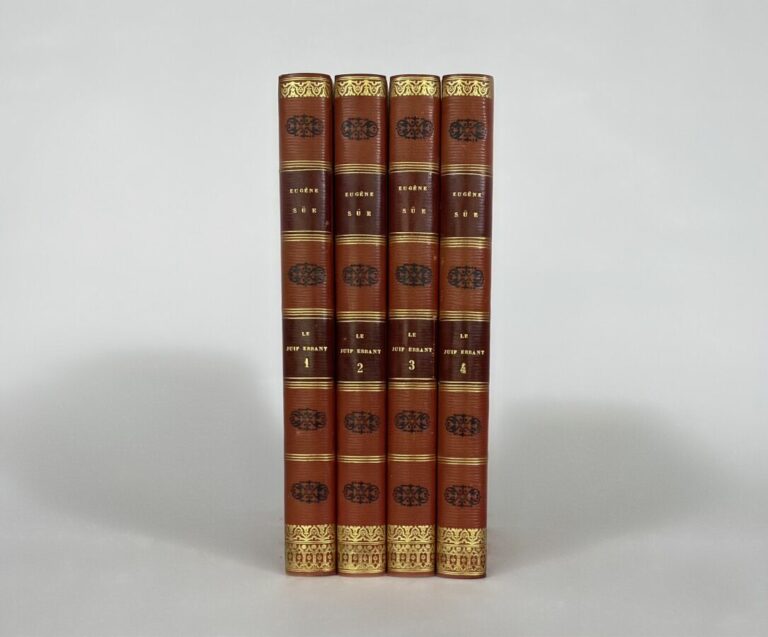 E.Sue - Le juif errant - 1845 ill Gavarni - 4 vol in-8pl ch.