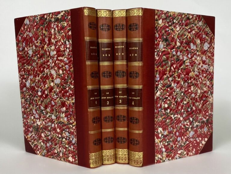 E.Sue - Le juif errant - 1845 ill Gavarni - 4 vol in-8pl ch.