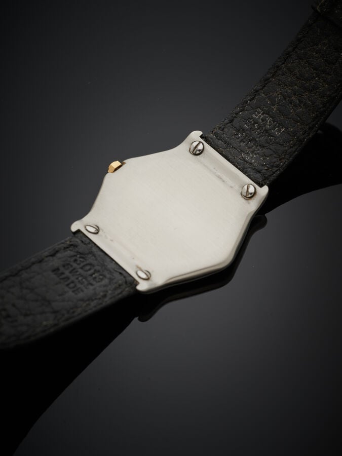 EBEL - BRACELET MONTRE modèle "Classic lady" en or jaune (750‰) et acier. Lunet…